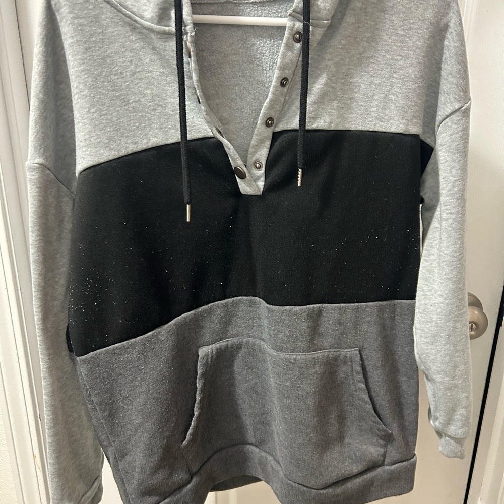 Gray and Black  Sweater